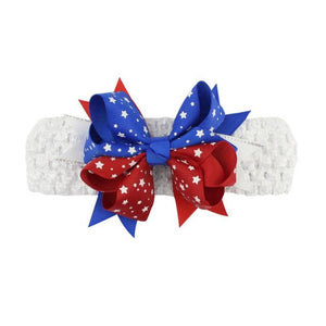 Newborn Baby Girl 4th Of July Headband - Bee and Co