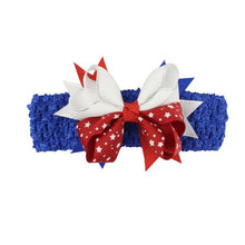 Load image into Gallery viewer, Newborn Baby Girl 4th Of July Headband - Bee and Co
