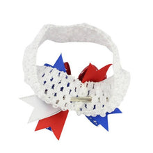 Load image into Gallery viewer, Newborn Baby Girl 4th Of July Headband - Bee and Co
