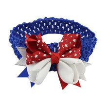 Load image into Gallery viewer, Newborn Baby Girl 4th Of July Headband - Bee and Co
