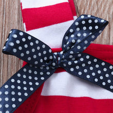 Load image into Gallery viewer, Toddler Baby Girls Dress Stars &amp; Bows 4th Of July - Bee and Co
